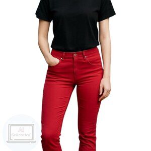 Gap Denim Womens Legging Jegging Jeans Wild Rose Raw Hem Ankle Size 4 | 27 Reg